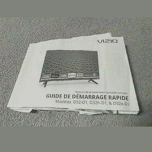 Vizio Quick Start Guide Model D32-D1 Spanish versi